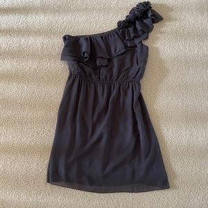 Off the Shoulder Gray Dress